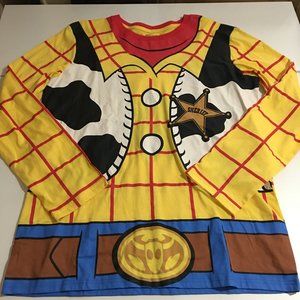 Toy Story Woody Disney Pixar Mens XL Long Sleeve T-shirt Costume